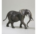 Bronze Elephant Sculpture: Large Walking Elephant by Jonathan Sanders