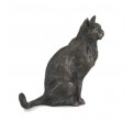 Bronze Cat Sculpture: Sitting Cat II by Sue Maclaurin