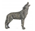 Bronze Wolf Sculpture: Howling Wolf by Sue Maclaurin