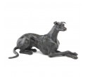 Bronze Dog Sculpture: Lying Greyhound by Sue Maclaurin
