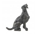 Bronze Dog Sculpture: Sitting Springer Spaniel by Sue Maclaurin