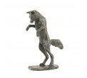 Bronze Fox Sculpture: Pouncing Fox Maquette by Sue Maclaurin
