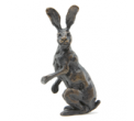 Bronze Hare Sculpture: Alert Hare Maquette by Sue Maclaurin