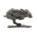 Bronze Hare Sculpture: Racing Hare Maquette by Sue Maclaurin