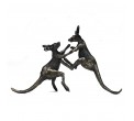 Bronze Kangaroo Sculpture: Boxing Kangaroos by Jonathan Sanders