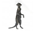 Bronze Meerkat Sculpture: Meerkat Ginger by Jonathan Sanders