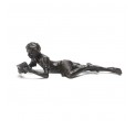 Wedgwood Museum Original Bronze Sculpture: Lying Boy by Jonathan Sanders