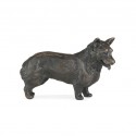 Bronze Dog Sculpture: Standing Corgi by Sue Maclaurin