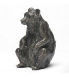 Bronze Bear Sculpture: Seated Bear by Sue Maclaurin