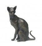 Bronze Cat Sculpture: Seated Cat by Sue Maclaurin