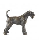 Bronze Dog Sculpture: Miniature Schnauzer