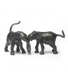 Bronze Elephant Sculpture: One Plus One by Jonathan Sanders