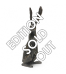 Bronze Hare Sculpture: Alert Hare by Sue Maclaurin