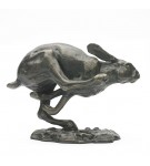 Bronze Hare Sculpture: Racing Hare by Sue Maclaurin