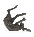 Bronze Hare Sculpture: Rolling Hare by Sue Maclaurin