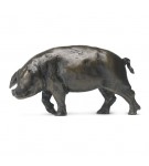 Bronze Pig Sculpture: Large Pig Head Left by Sue Maclaurin