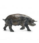 Bronze Pig Sculpture: Large Pig Head Right by Sue Maclaurin