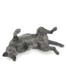 Bronze Cat Sculpture: Playing Cat by Sue Maclaurin