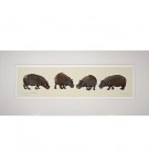 Limited Edition Hippo Print: Study for Hippopotamus by Jonathan Sanders