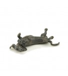 Bronze Dog Sculpture: Dachshund Maquette