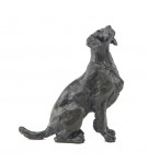 Bronze Dog Sculpture: Sitting Springer Spaniel by Sue Maclaurin