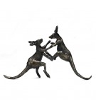 Bronze Kangaroo Sculpture: Boxing Kangaroos by Jonathan Sanders