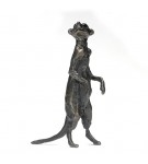 Bronze Meerkat Sculpture: Meerkat Ginger by Jonathan Sanders