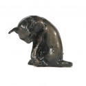 Bronze Cat Sculpture: Small Washing Cat by Sue Maclaurin