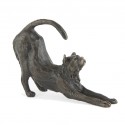 Bronze Cat Sculpture: Stretching Cat by Sue Maclaurin