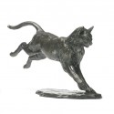 Bronze Cat Sculpture: Bounding Cat by Sue Maclaurin