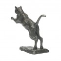 Bronze Cat Sculpture: Leaping Cat by Sue Maclaurin