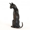 Bronze Cat Sculpture: Seated Cat by Sue Maclaurin