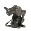 Bronze Cat Sculpture: Washing Cat by Sue Maclaurin