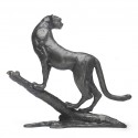 Bronze Cheetah Sculpture: Cheetah on Branch by Jonathan Sanders