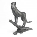 Bronze Cheetah Sculpture: Cheetah on Branch by Jonathan Sanders