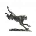 Bronze Cheetah Sculpture: Flying Cheetah by Jonathan Sanders