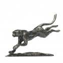 Bronze Cheetah Sculpture: Flying Cheetah by Jonathan Sanders