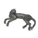 Bronze Cheetah Sculpture: Lying Cheetah by Jonathan Sanders 