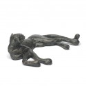 Bronze Cheetah Sculpture: Lying Cheetah by Jonathan Sanders 