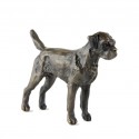 Bronze Dog Sculpture: Border Terrier