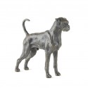 Bronze Dog Sculpture: Boxer Dog