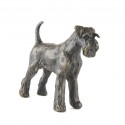 Bronze Dog Sculpture: Miniature Schnauzer