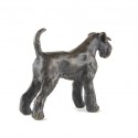 Bronze Dog Sculpture: Miniature Schnauzer