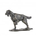 Bronze Dog Sculpture: Setter