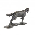 Bronze Dog Sculpture: Setter