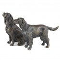 Bronze Dog Sculpture: Standing Cocker Spaniel