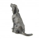 Bronze Dog Sculpture: Sitting Cocker Spaniel by Sue Maclaurin