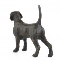 Bronze Dog Sculpture: Standing Beagle by Sue Maclaurin