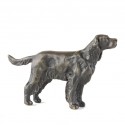 Bronze Dog Sculpture: Standing Cocker Spaniel
