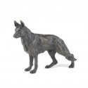 Bronze Dog Sculpture: Standing German Shepherd by Sue Maclaurin